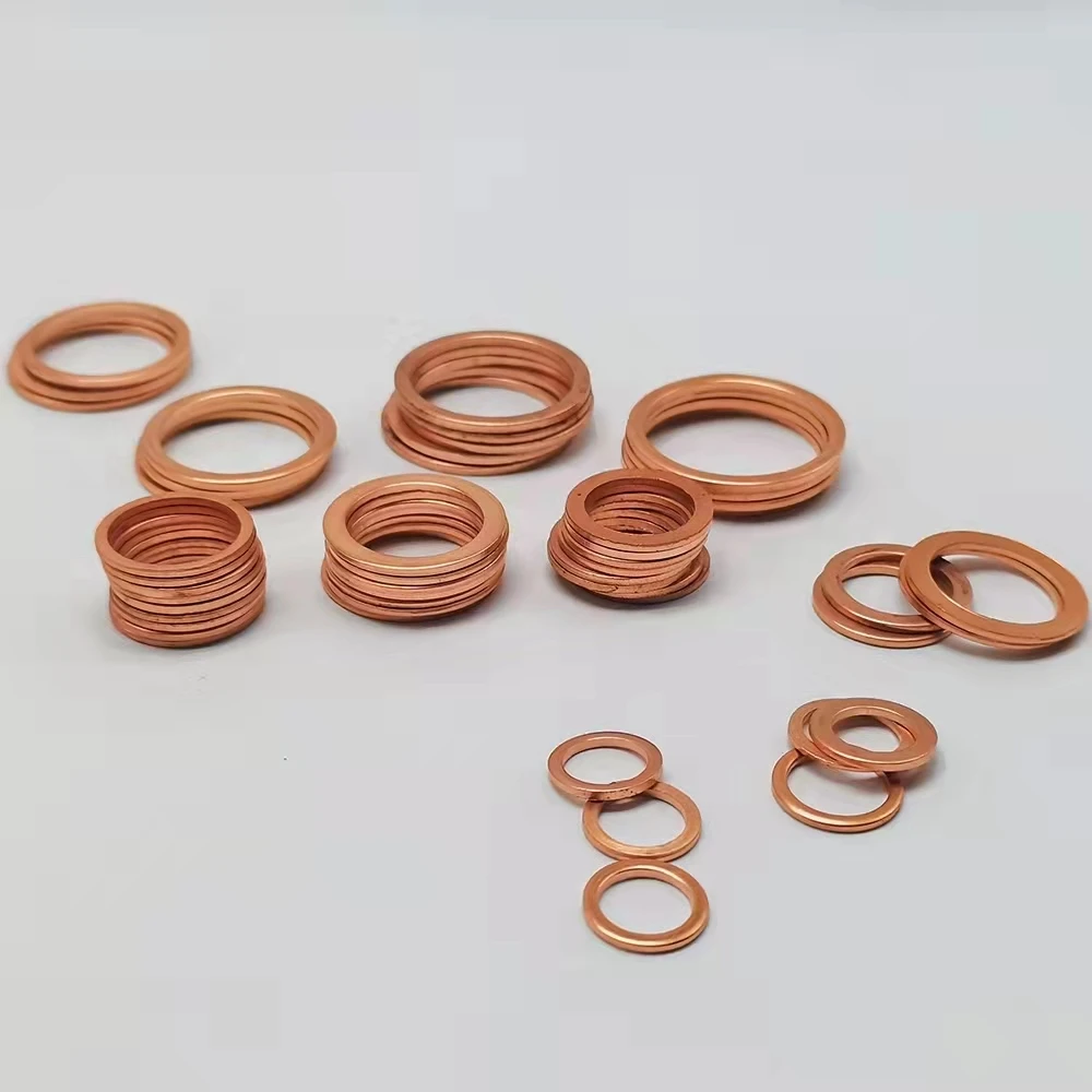 Flat copper washer Washer Sealing washer Hollow copper ring
