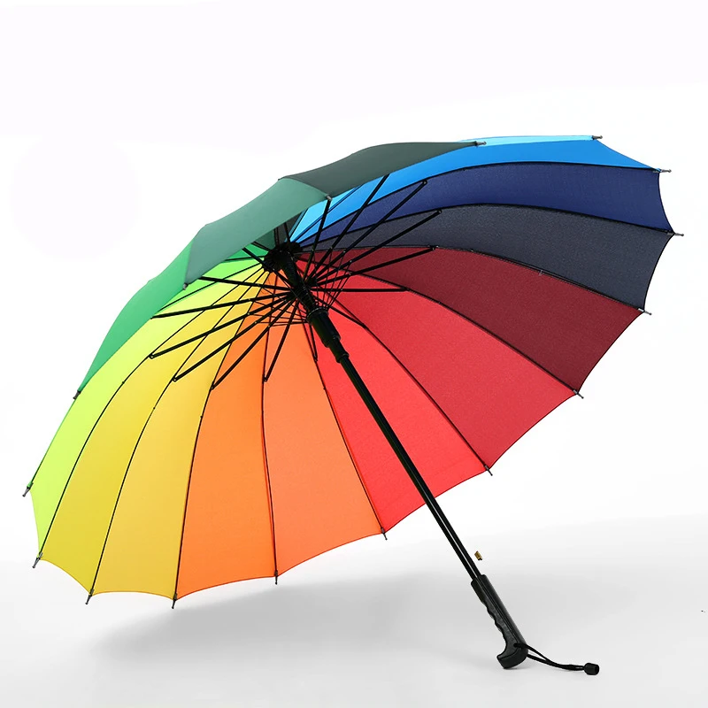 High Quality Automatic Open Big Size Umbrella Windproof Waterproof Custom Logo Advertising Golf Umbrella