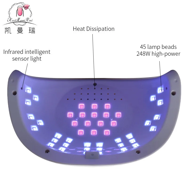 2024 УФ-лампа для сушки ногтей 248 Вт