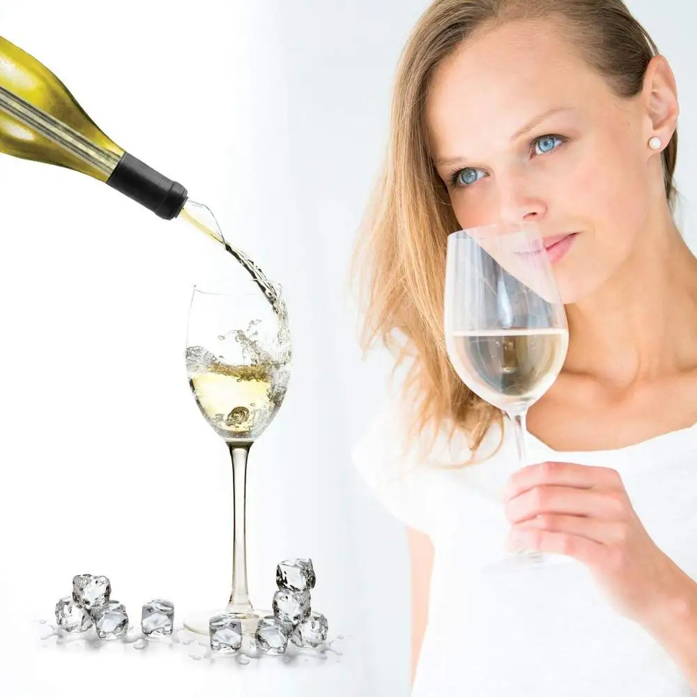 Новое поступление винный охладитель палочка для бутылки красного вина из нержавеющей стали морозильной камеры 3 в 1 с Аэратором и разливателем