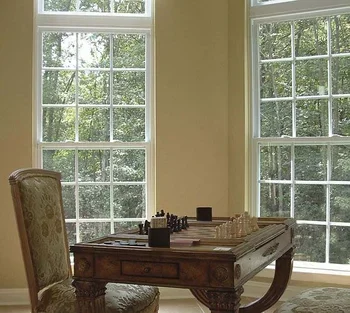 Florida  Pvc Windows and Doors building code approved impact resistant anti theft casement windows single hung windows