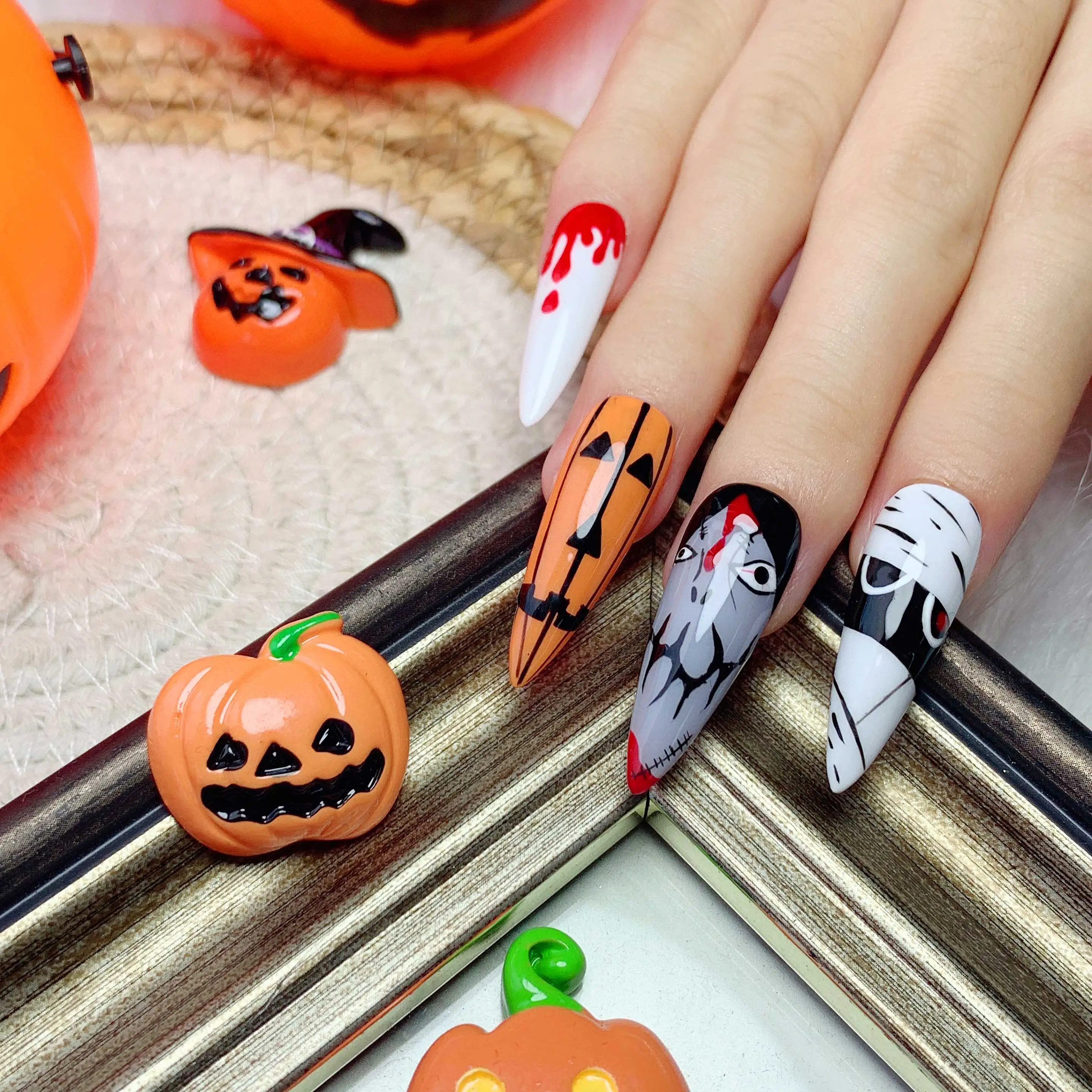 Best gift for Halloween gel nail polish set gel polish kit high value Cost-effective OEM private label Nail Art Beauty DIY