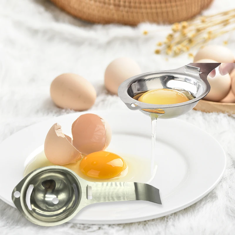 Egg baking cooking Tools White Yolk Filter Egg Separator Stainless steel Egg Strainer