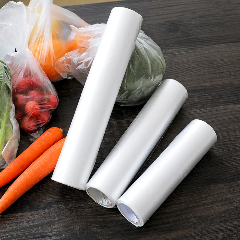 Wholesale Cast Food Grade PE Storage Bag Plastic Food cling Packaging for Kitchen for Fresh Food and Ingredients