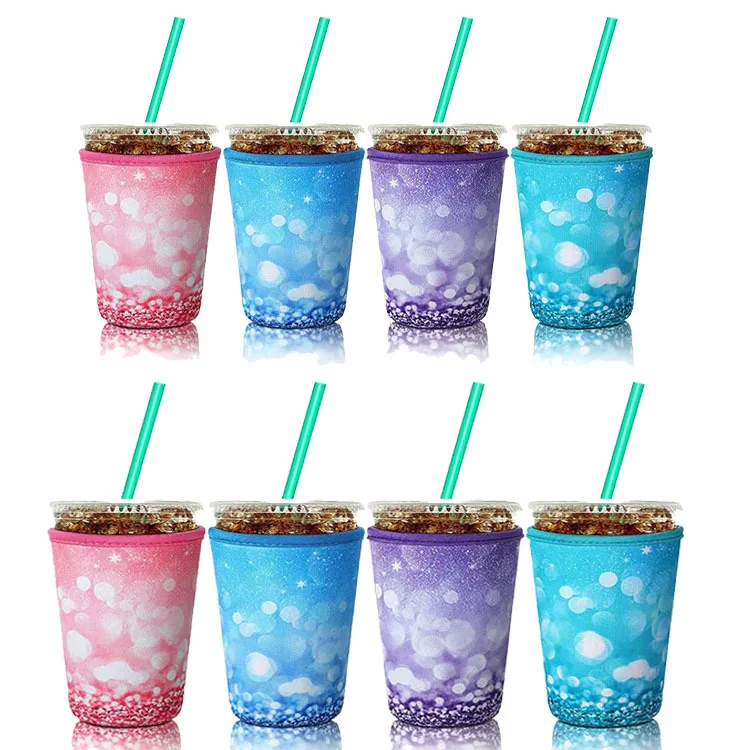 New trading product Custom logo 32oz keeps drinks cold keeps hands dry reusable neoprene coffee cup sleeve