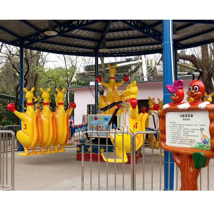 Wholesale Park Equipment Amusement Fairground Attraction Rides Playground Rotating Jumping Kangaroo Jumper