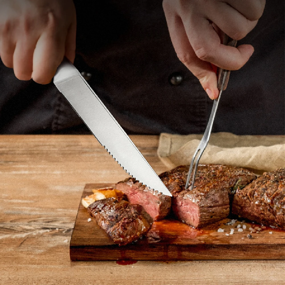 Steak Knives Luxury Style Stainless Steel 5CR15SS Customized 4PCS Steak Knife Set 6PCS With Gift Box Packing