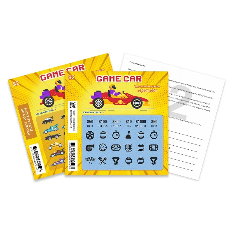 High Resolution Custom Sizes Waterproof digital printing low price cmyk scratch card lottery printing