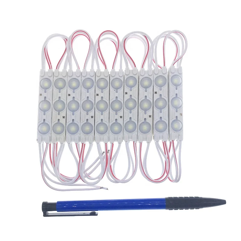 6011 CE IP65 3SMD 12V 1.5W Blue Green Warm White High Brightness 2835 LED Module with Lens Injection