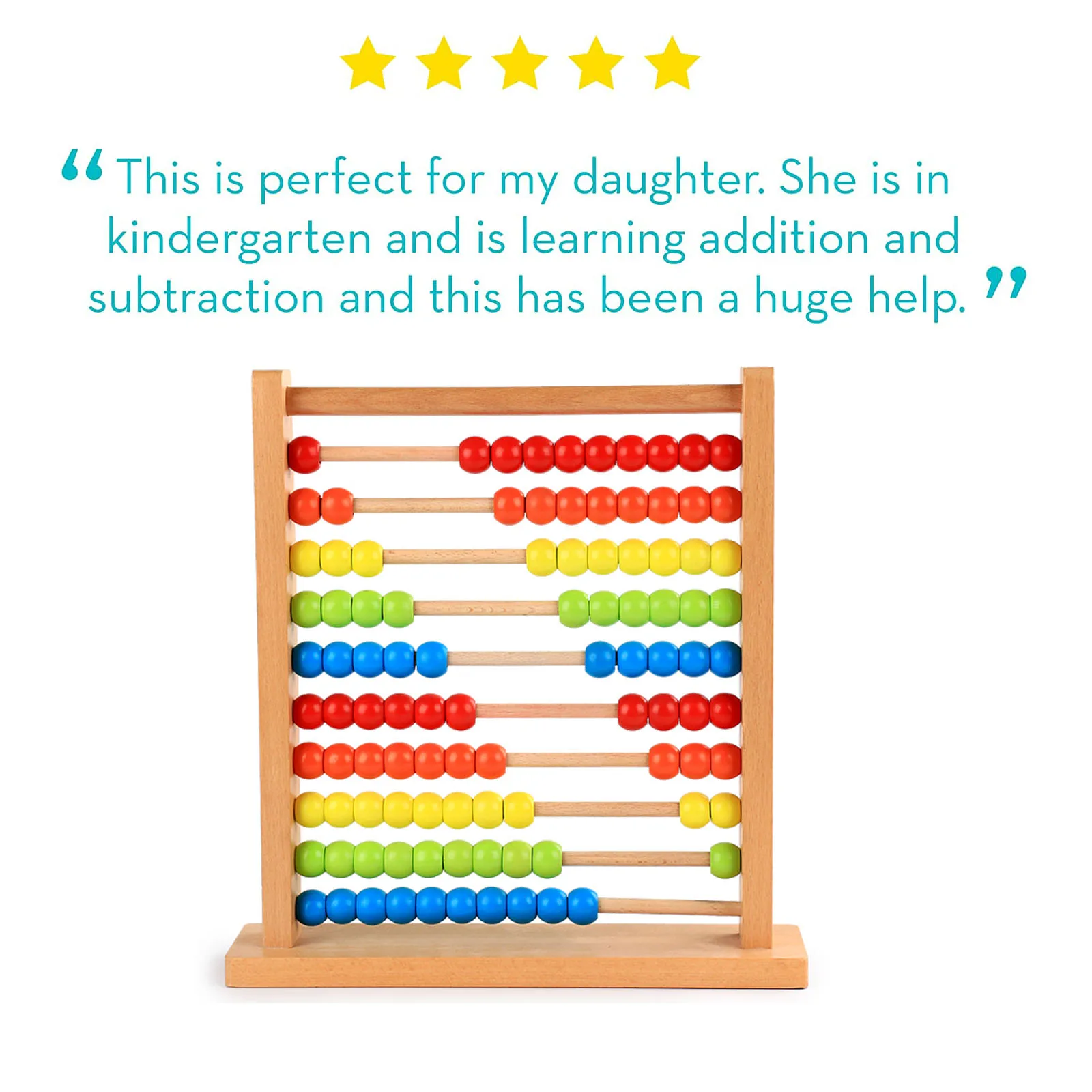 Wooden Maths Educational Toy Of Rainbow Abacus Montessori Abacus Learning To Count Numbers For Early Education Teaching Maths