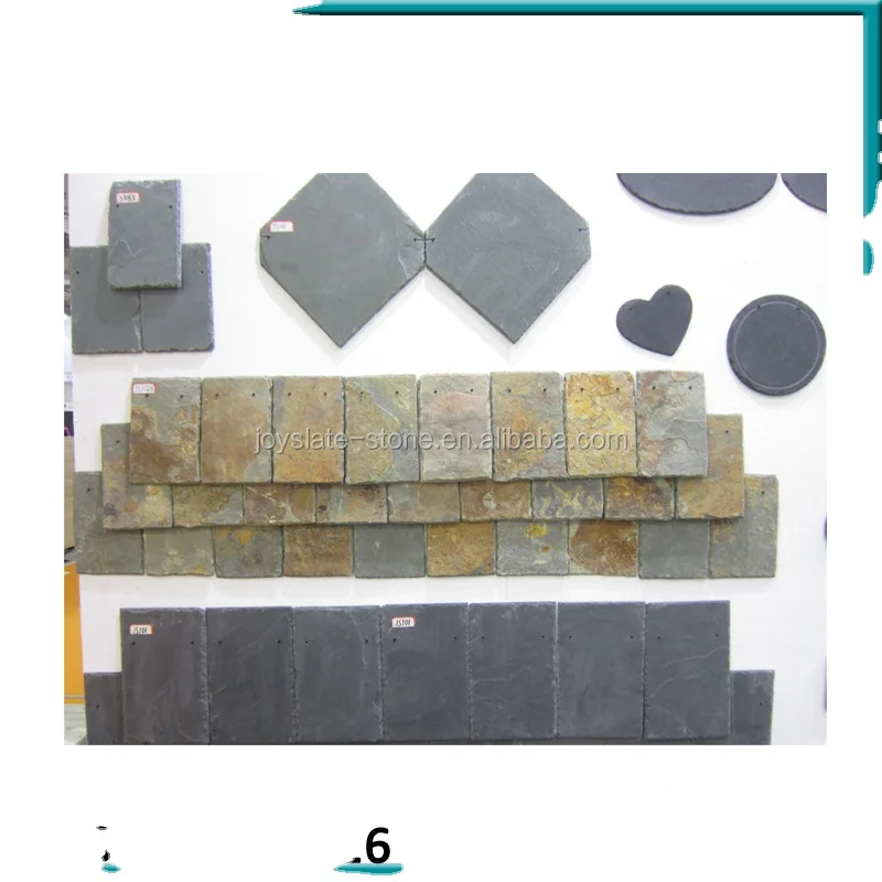 Natural roofing material types with roofing screws /slate+roof