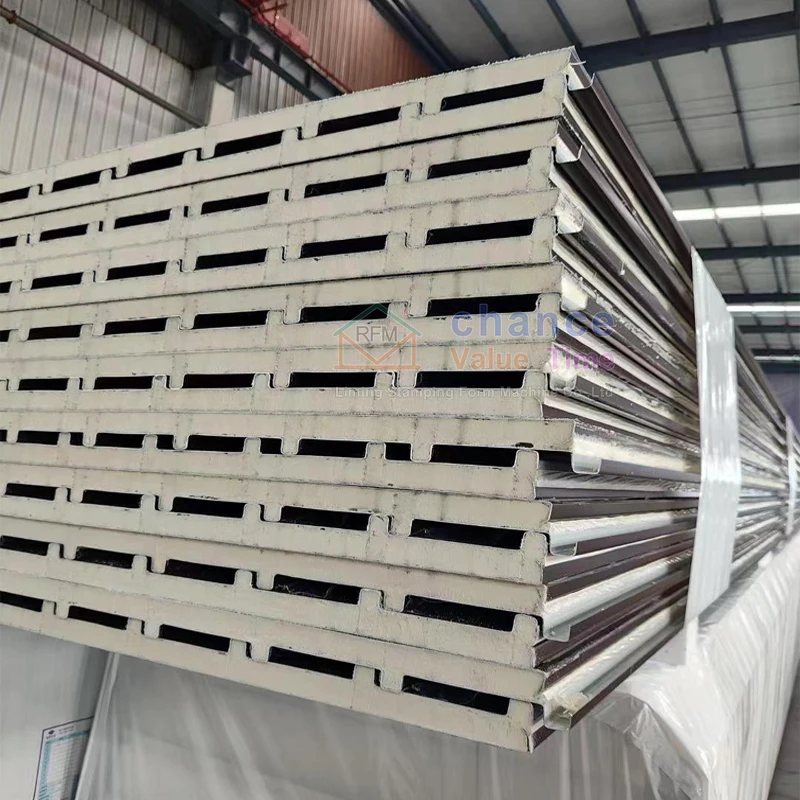 Liming Upgraded environmentally friendly widened insulation LM-045 PU sandwich panel price m2