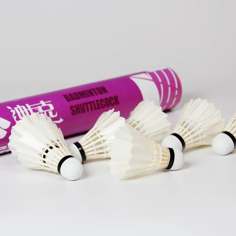 OEM Professional Flying Badminton Shuttlecock Duck Feather PU Cork Head Best Durability Philippines Malaysia Asia Tournaments