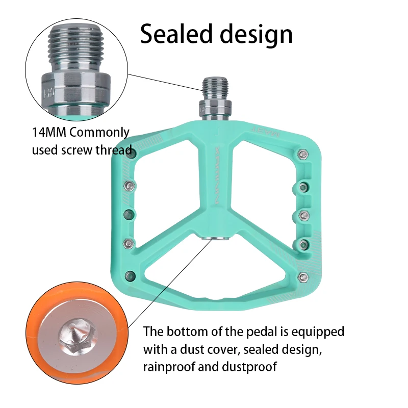 Bicycle Pedal Mountain Bike Anti-slip Ultralight CNC Flat Wide MTB Pedals Cycling Parts