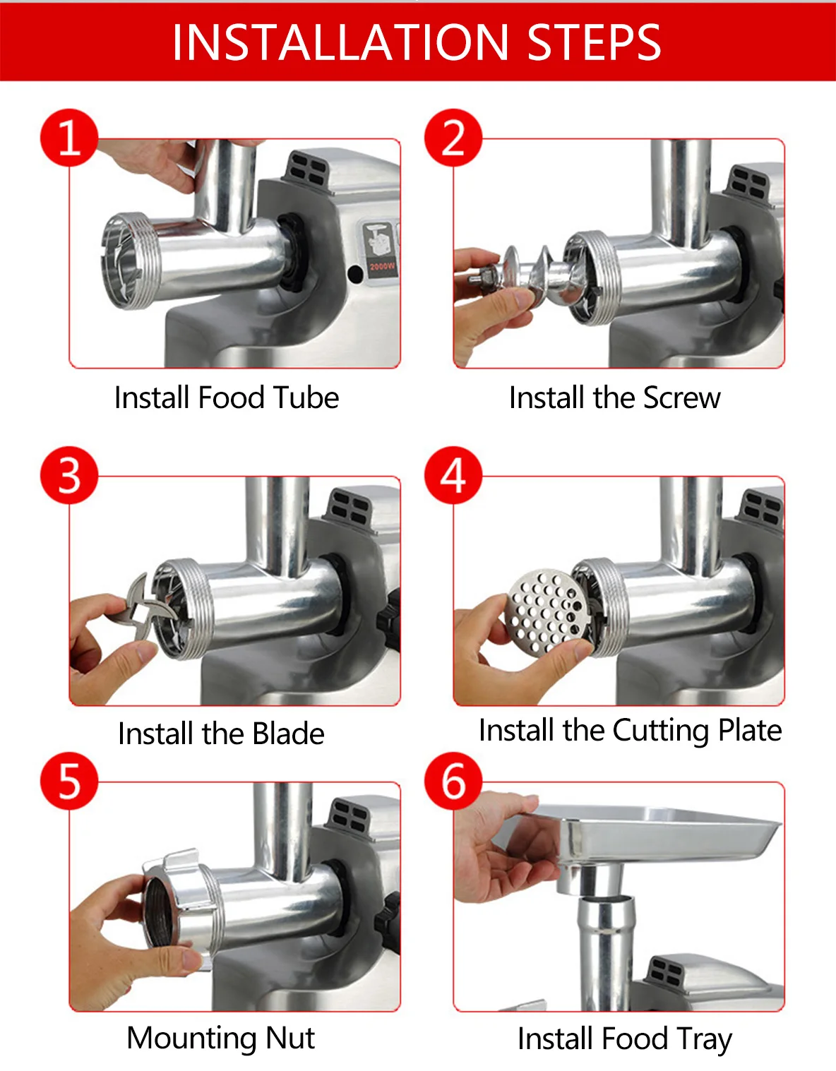 Домашний пищевой блендер измельчитель домашний робот кухонный нож машина Электрический мяса
