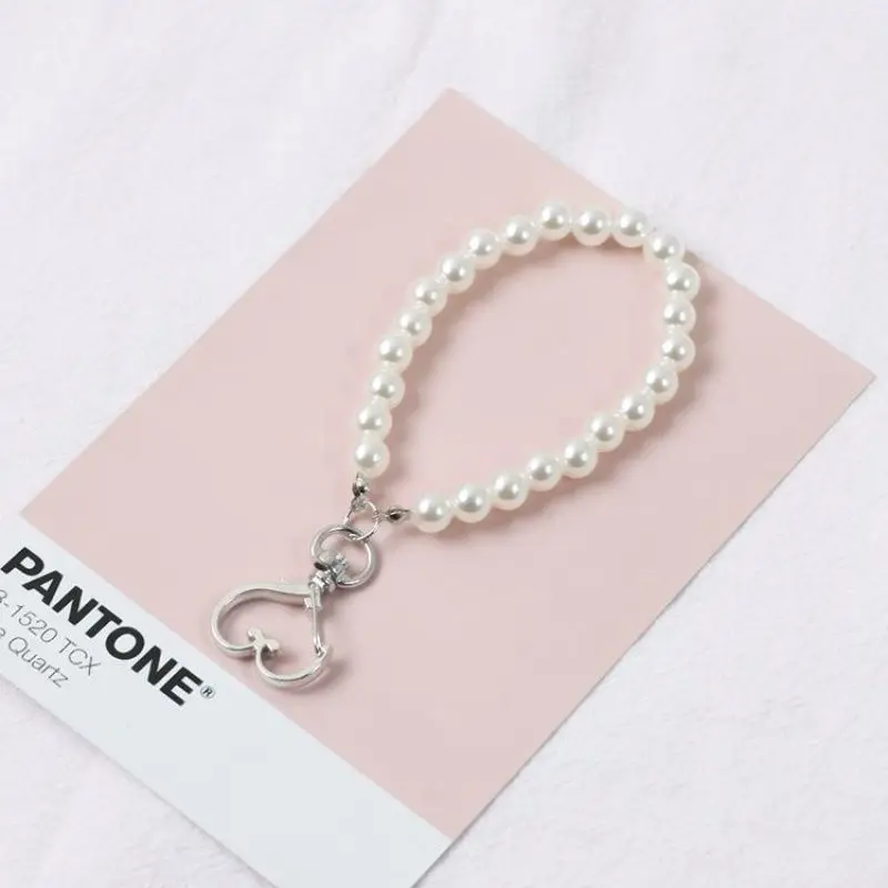 Роскошные женские красивые жемчужные бусины цепочка для ключей подвеска очаровательные подарки