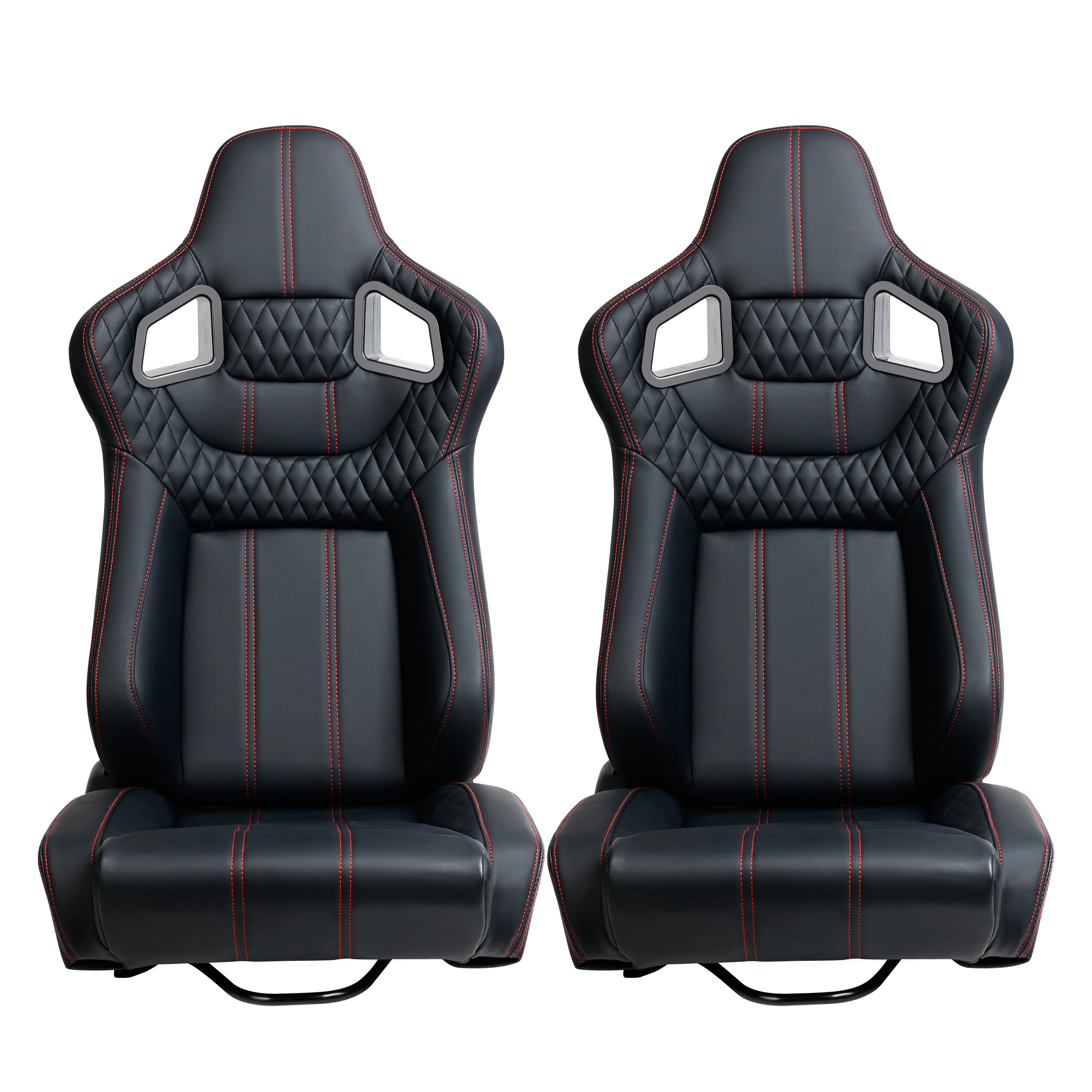 JIABEIR 9005 Black Car Seats High Quality Sport Adjustable Bucket SIM Racing for BMW & Honda Made of Leather Material Seats