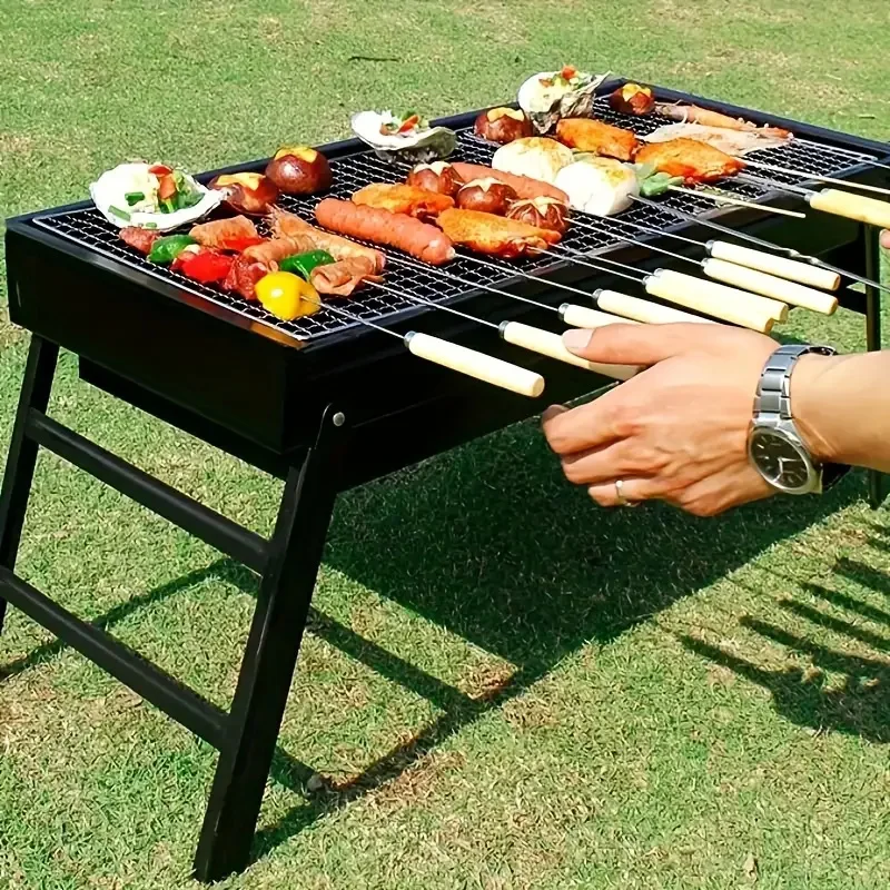 Factory Wholesale Outdoor Travel Foldable Charcoal Grill Portable Yakitori bbq Barbecue Grill for Camping Garden