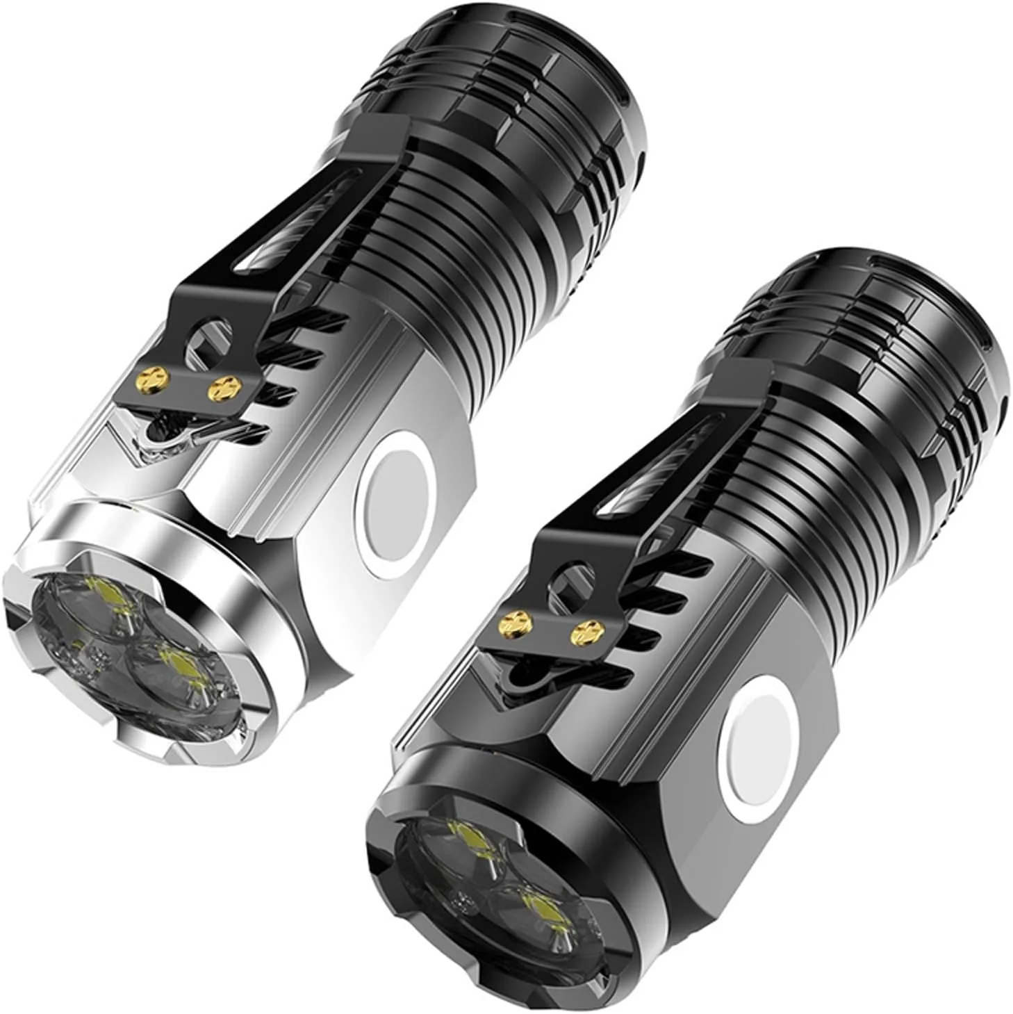 Flashlight Lamp, Outdoor Hot Sale USB Rechargeable 395nm LED Mini Retractable Zoomable Flashing Alarm Flashlight