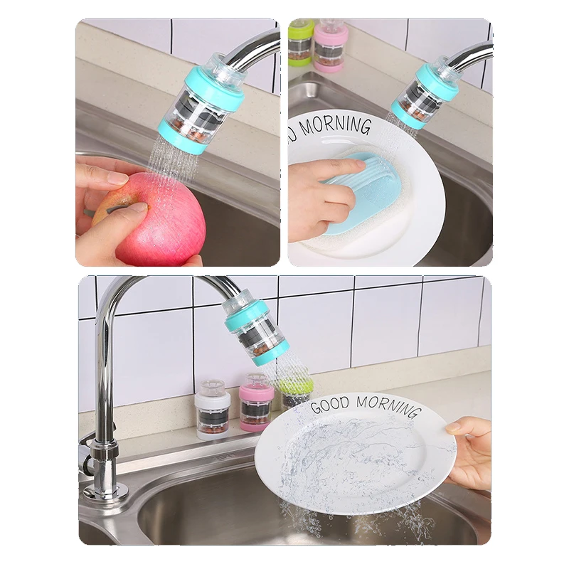 Household Wheat Rice Head Magnetized Water Filter Purifier Kitchen Bathroom Shower Tap Water Faucet Filter Water Purifier