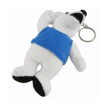Manufacturer Custom Designer Mini Toy Stuffed Cute Bear Shaped Keychain Wholesale Plush Key Chain