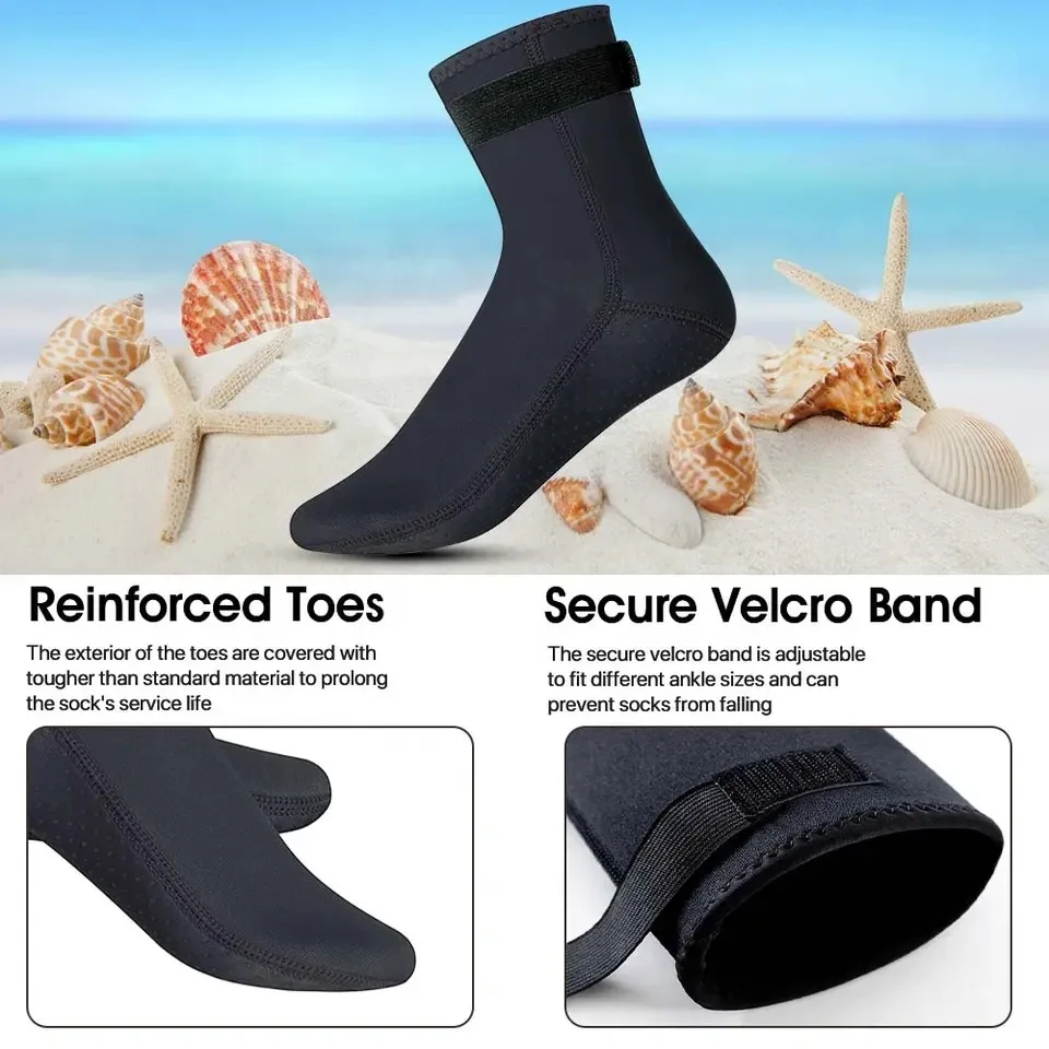 Swimming Water Sports Anti Slip Neoprene Hunting Beach Surfing 3mm Snorkeling Grip Custom Logo Diving Socks