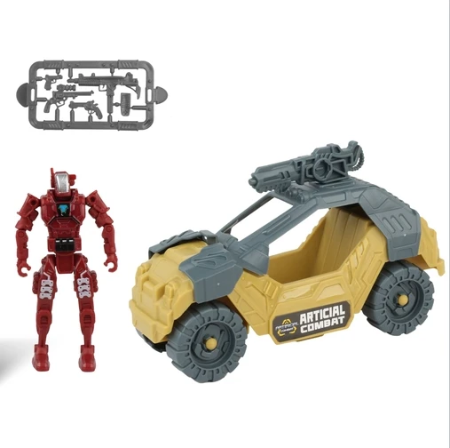 Искусственные боевые машины Игровой набор-Soilder и военный автомобиль