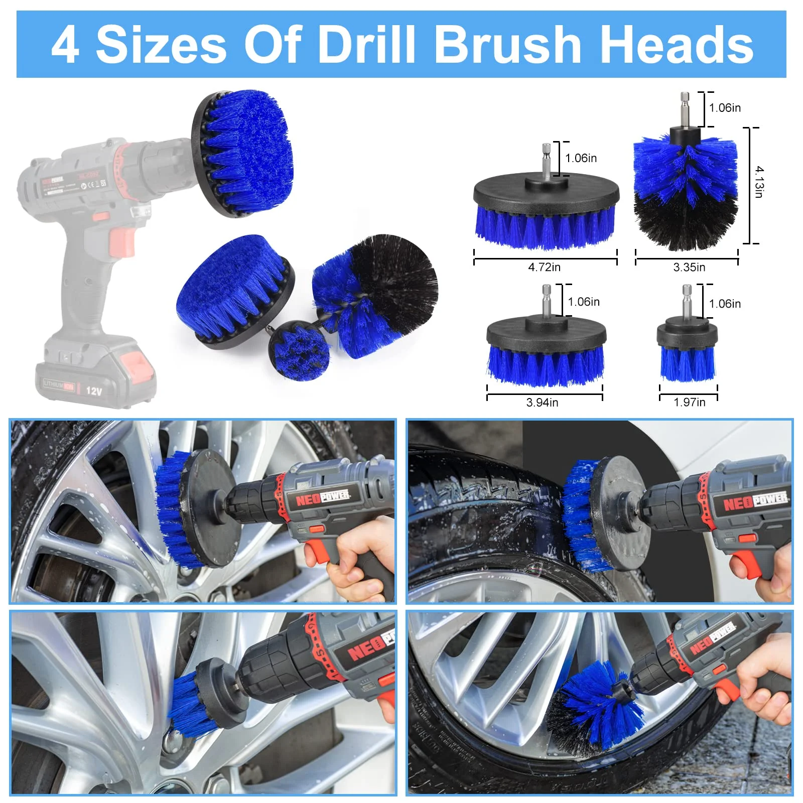 Wholesale 23 Pcs Car Cleaning Kit Car Detail Brush Attachments for  Exterior Interior Wash