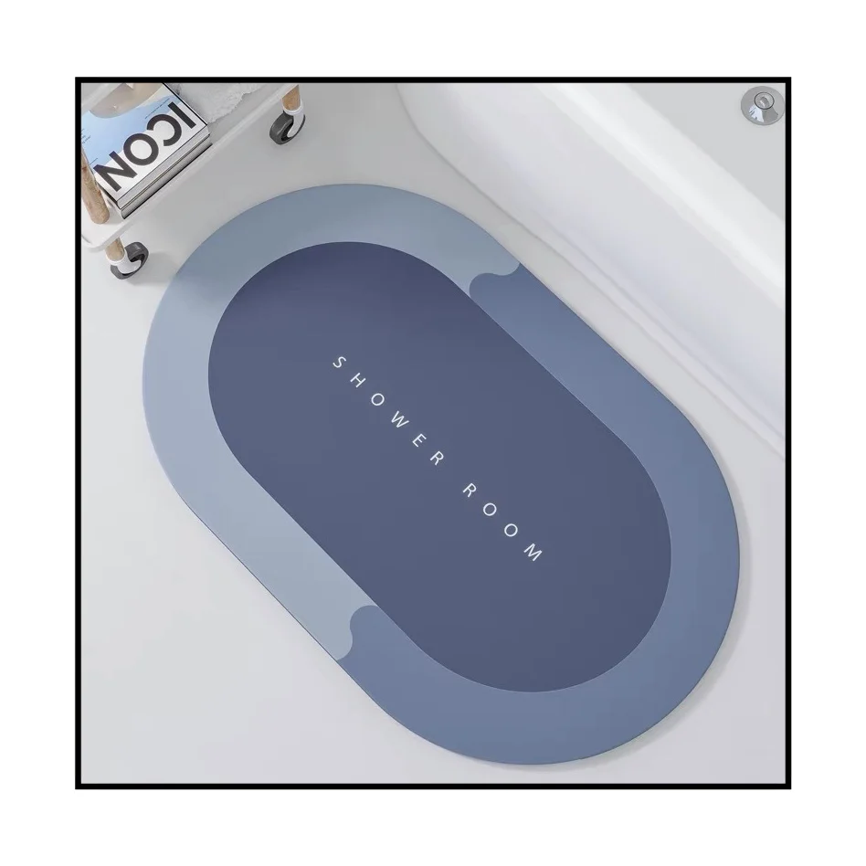 Anti slip quick dry soft absorbent bath mats diatomaceous earth bathroom mat get naked bath mat set