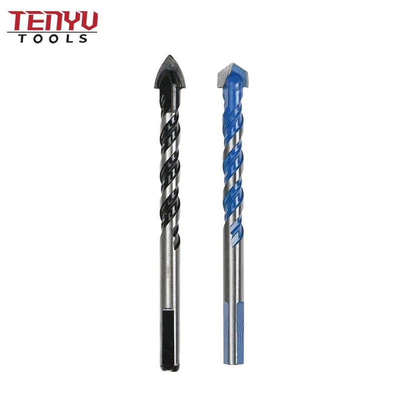 5pcs Colorful Painted Single Tungsten Carbide Carbide Tip Glass Tile Drill Bit and Masonry Drill Bit Set