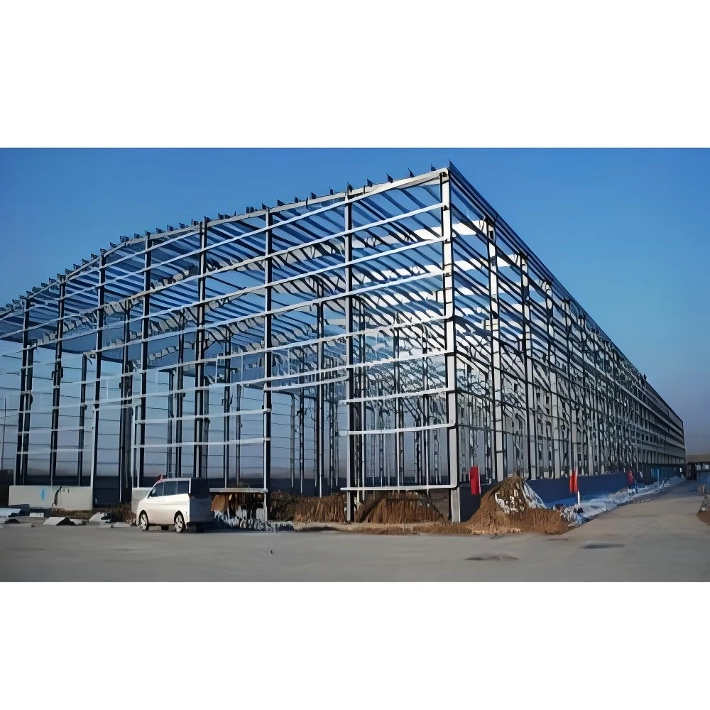 Light steel frame warehouse 200 square meter aircraft hangar price 12x20 shed prefab steel warehouse