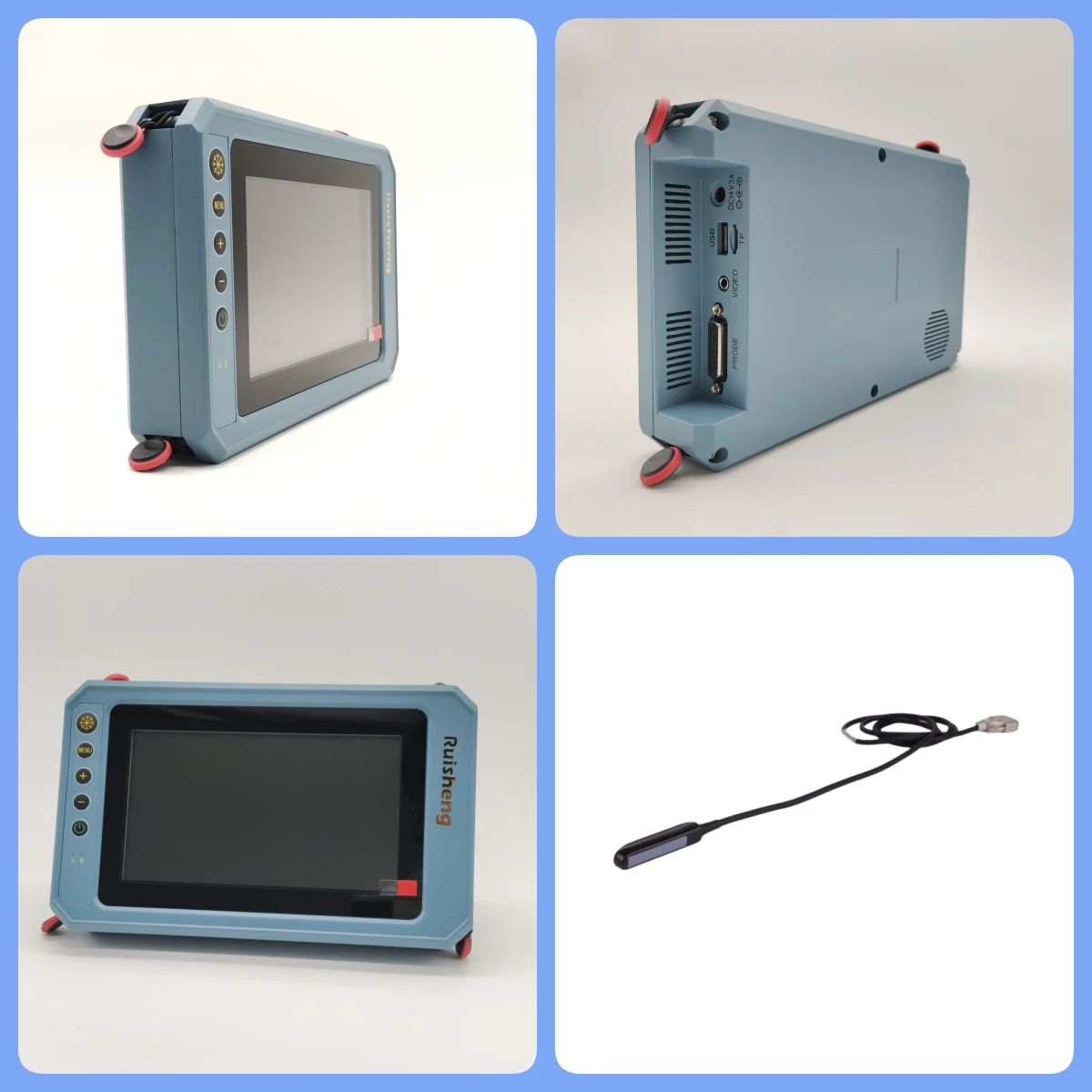 Ce Certified Portable Veterinary Handheld Ultrasound High Resolution Animal Echo Device For Cattle, Horse