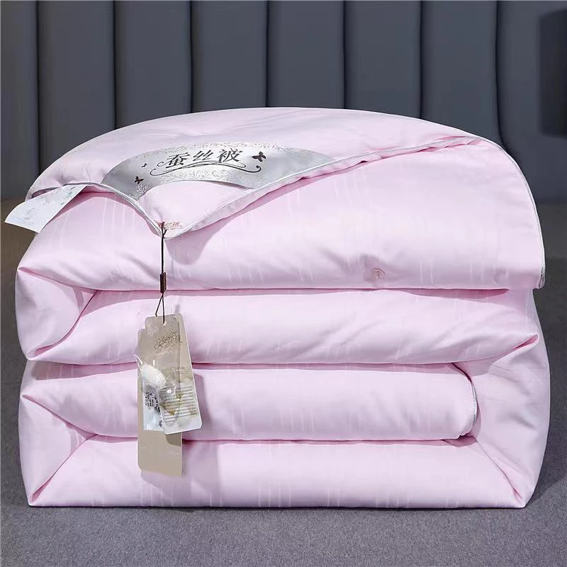 Natural Soft High Grade Luxury Brocade Floss Pure Silk Duvet Cover Silk Filled Comforter 100% Mulberry Silk Quilt