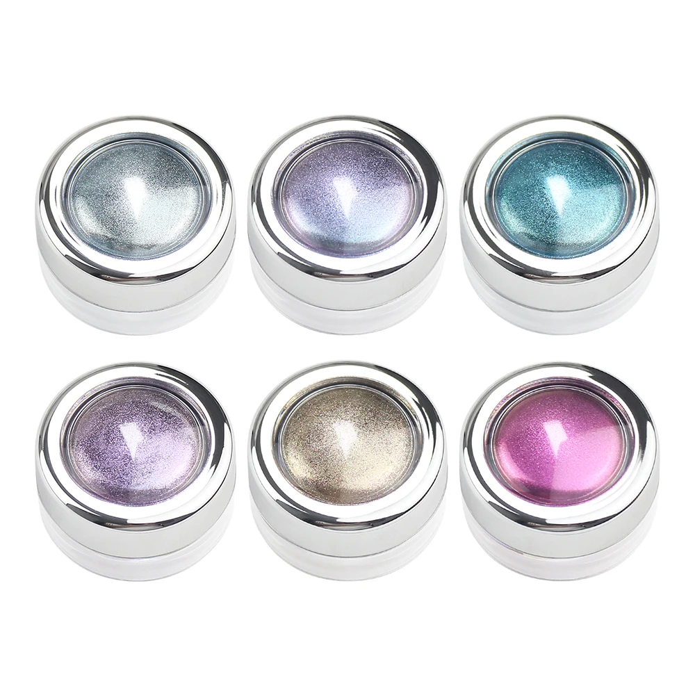 BIN new arrival 2 in 1 Cat eye Chrome Mirror Powder Aurora Color Nail Powder Aurora Powder For Nail
