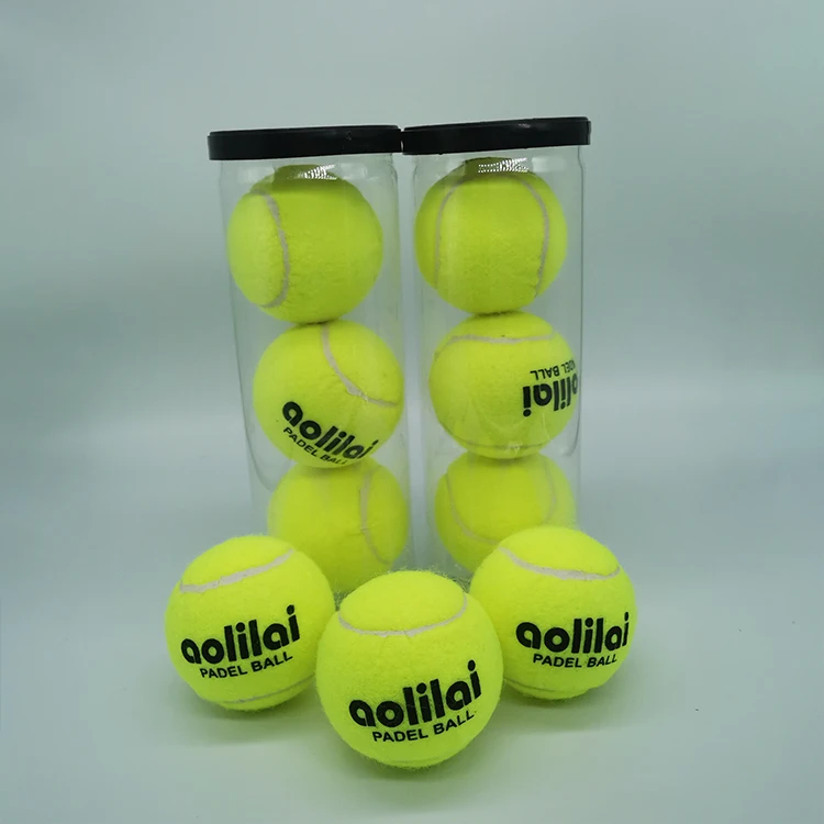 Wholesale Tennis Machine Cricket Rubber Professional Tennis Ball Custom Logo felt Material Mini Tennis Rackets Ball