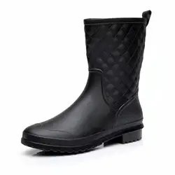 Полусапоги высотой и резиновой подошвой, женские сапоги от дождя