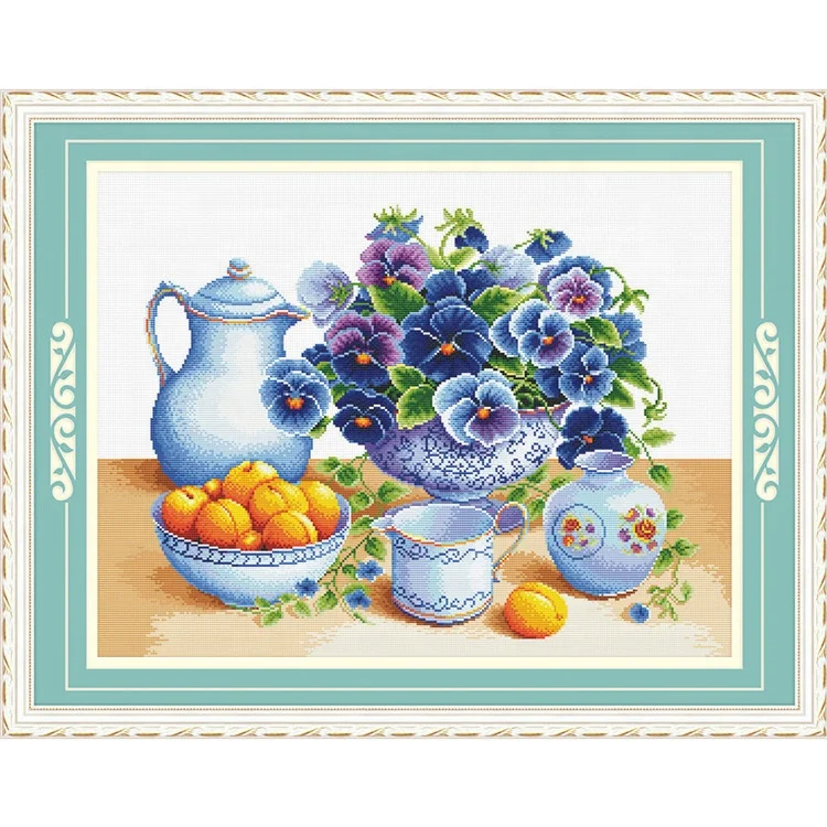 
Wholesale Square Plate Embroidery Beginner Kits Handmade Craft Home Decoration Cross-stitch Kits 