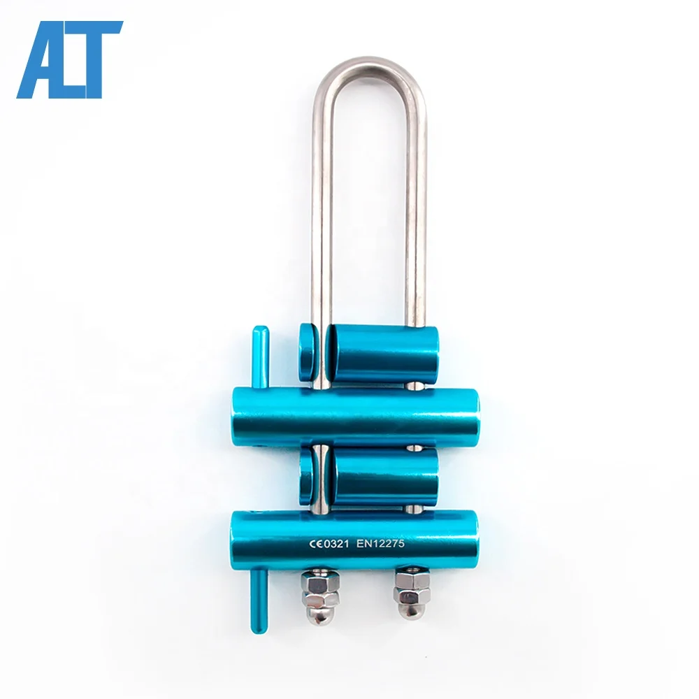 Самостоятельное торможение из алюминиевого сплава Блокировка ремешка захват безопасная веревка альпинистское оборудование восхождение