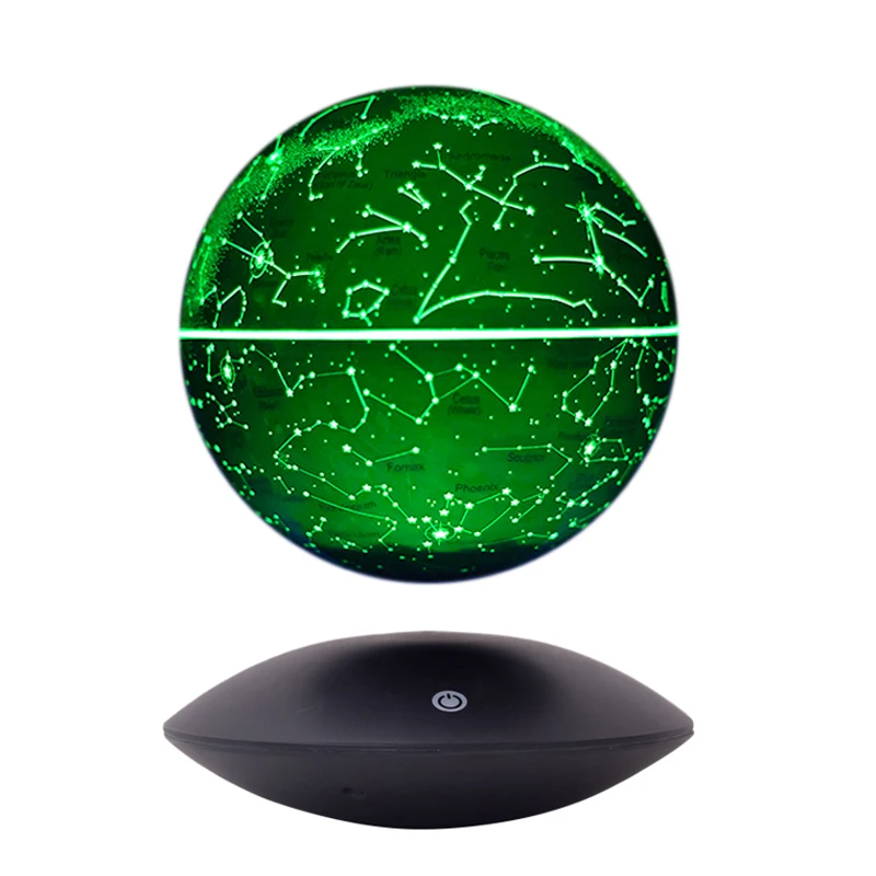 Wholesale Luxury Top Quality High-end RGB LED Lights Handmade Magnetic Levitation Floating Starry Moon Table Room Lamp