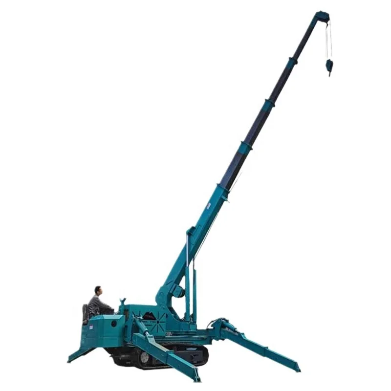 Good performance two Speed 10ton 12ton 14ton heavy duty spider crane crawler crane with Fly JIB