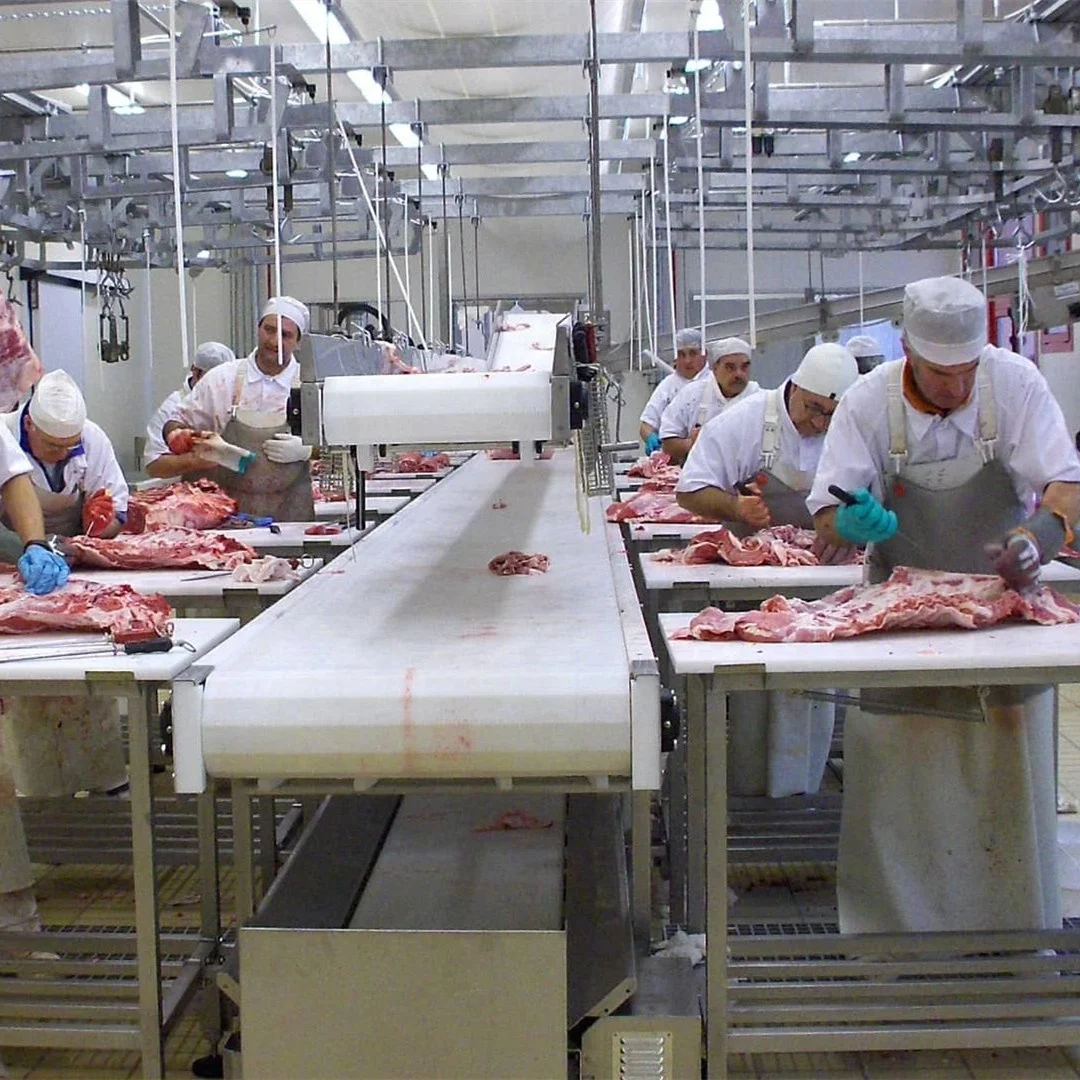 Stainless Steel Meat Cutting Conveyor for Cattle and Sheep Slaughter House Equipment