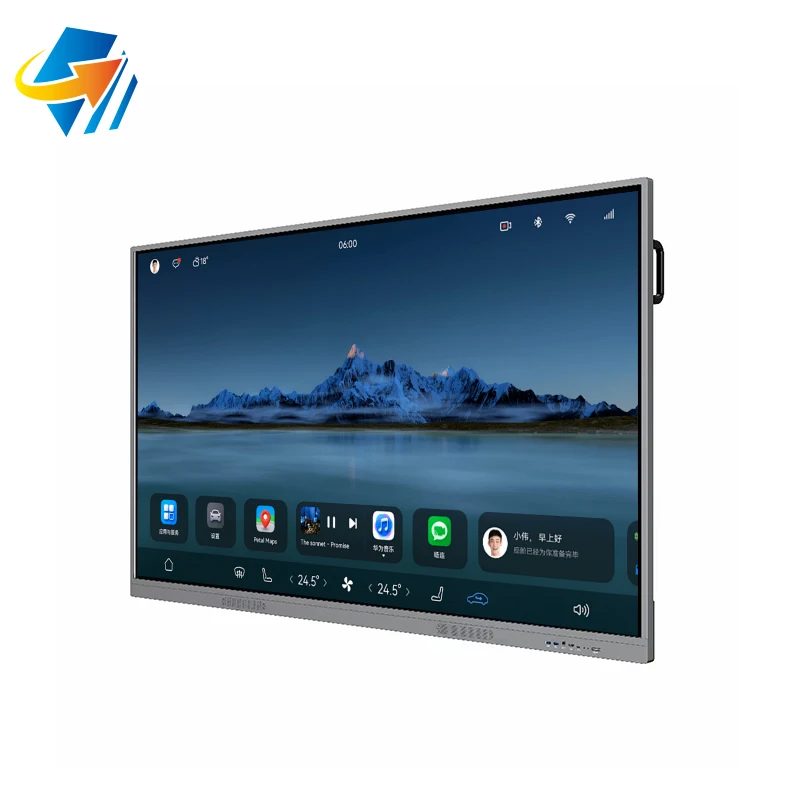 Многофункциональный смарт-экран 65 75 дюймов smart HD TV интерактивная доска плоская панель для образования