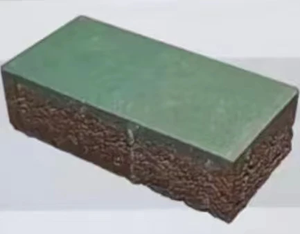 Multicolor Solid Quartz Sand Permeable Concrete Bricks Porous Type