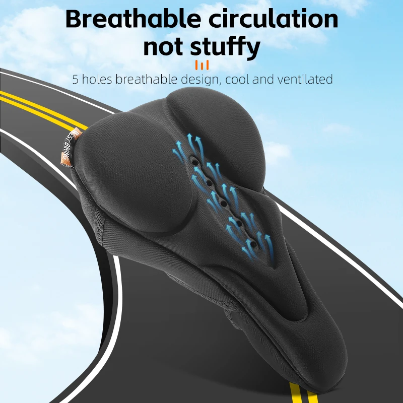 WEST BIKING Wholesale Pu Leather Bicycle Front Mount Seat Cover Sponge Classic Soft Bike Saddle Covers For Front Seat Mat