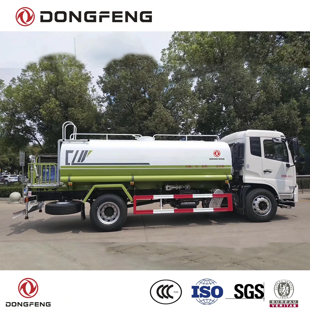 Dongfeng 4x2 LHD грузовик для доставки воды с двигателем Cummins 270 Hp E3 type 12000 литровый