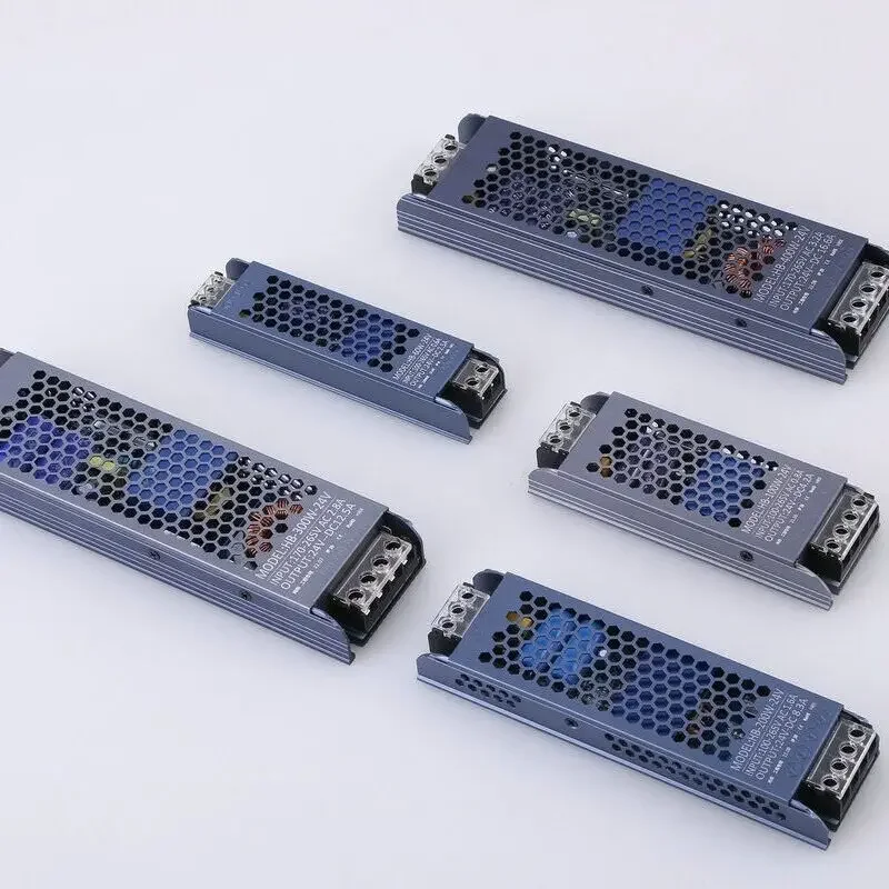 Thin AC DC 12V/24V Switching Power Supply 36W/60W/100W/150W/200W/300W/400W Light Strip Variable Voltage Driver