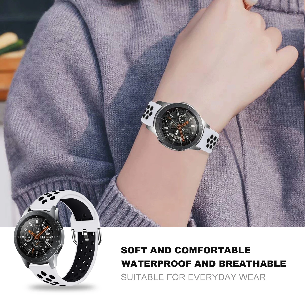 20 22mm Strap For Samsung Galaxy Watch gear 3 41 45mm Smart Wrist Band Sport Bracelet Watch4 40 44mm Classic 42 46mm Watchband