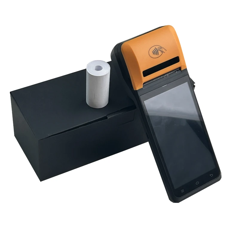 Дешевые Android 12 Pos терминал NFC GMS WIFI OEM Пользовательский логотип портативный POS все в одном 58 мм Принтер