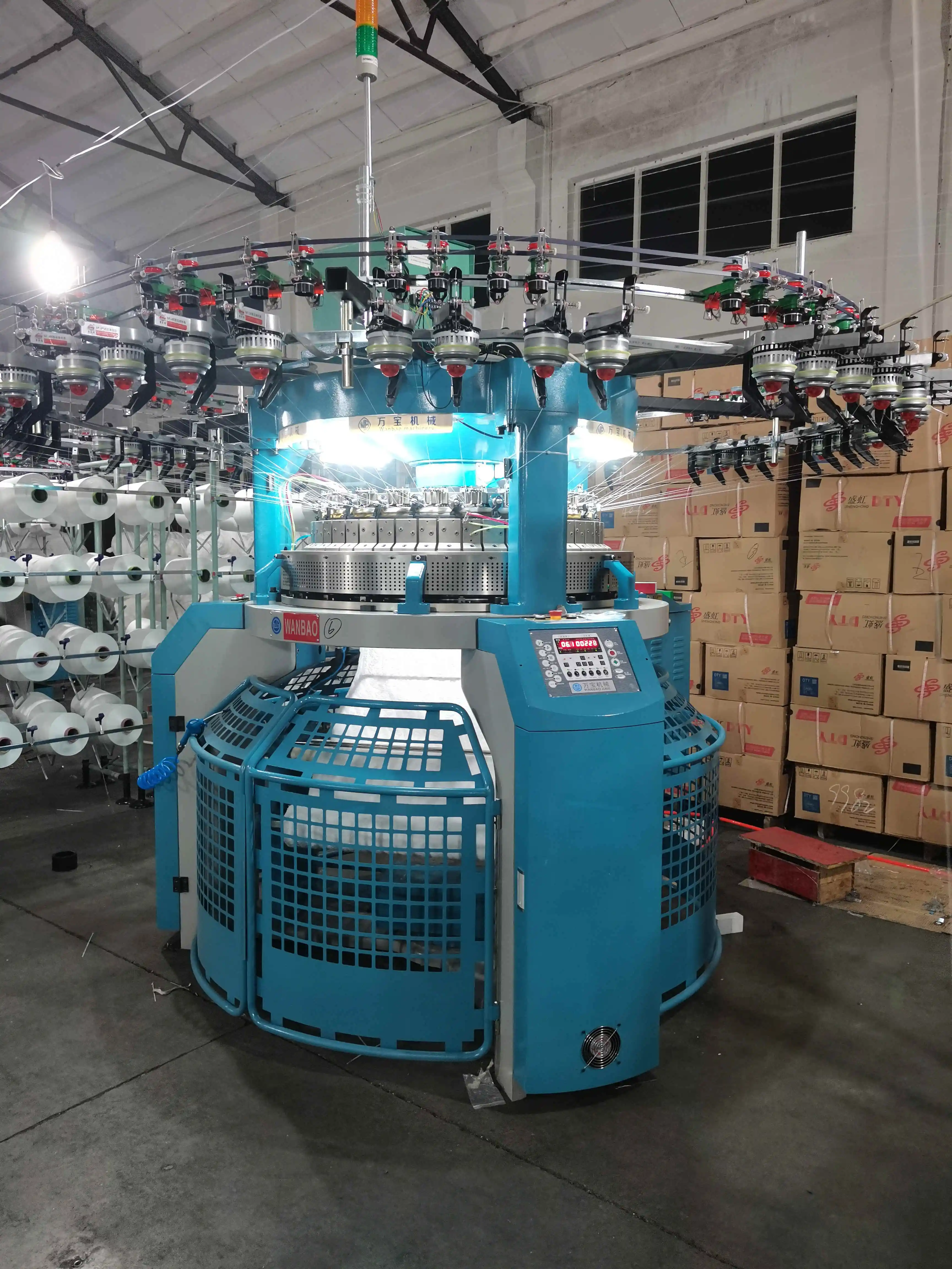 WANBAO  Automatic Double Jersey Jacquard Circular Knitting Machine High Speed Computerized Fabric Knitting Machine