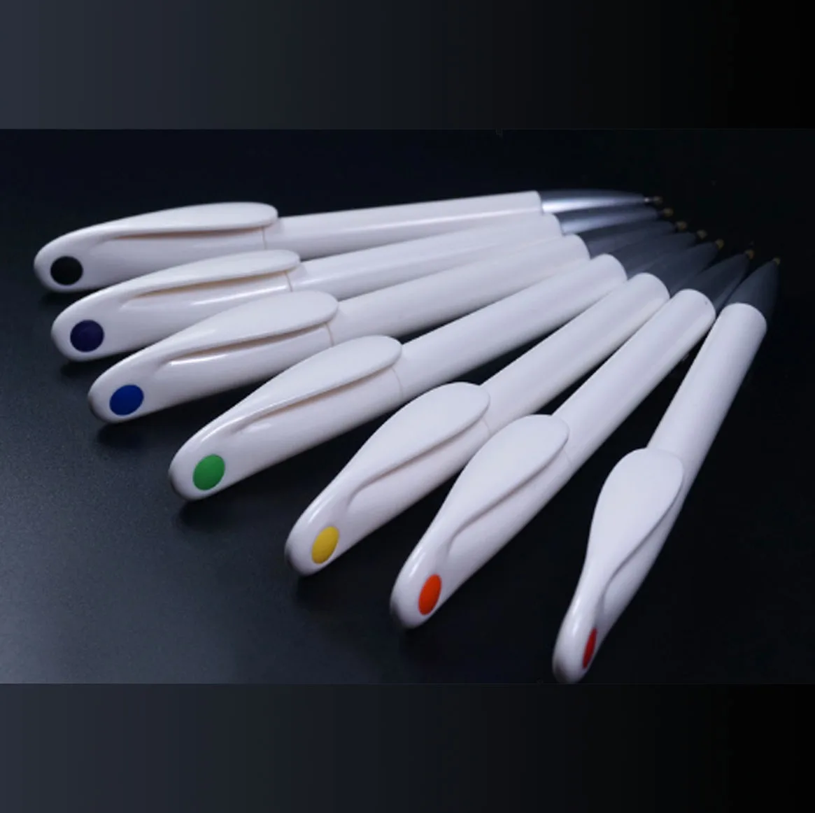 Sublimation pens Promotional pens Plastic Custom Printing Design Laser Heat Transfer Black or Blue Ink Ballpoint Pen